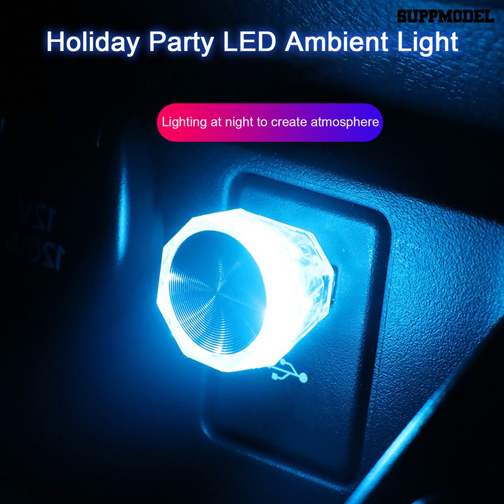 [SM]Lampu Ambient Mobil Antarmuka USB Plug And Play Buat Suasana Universal Mobil Miniatur Lampu Malam LED Aksesoris Interior