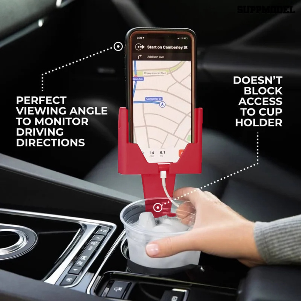[SM] Car Cup Holder Mudah Dipasang Nyaman Multifungsi Ringan Stabil Penyimpanan ABS Ponsel Otomatis Stand Mount Rak Cangkir Mobil Car Supply