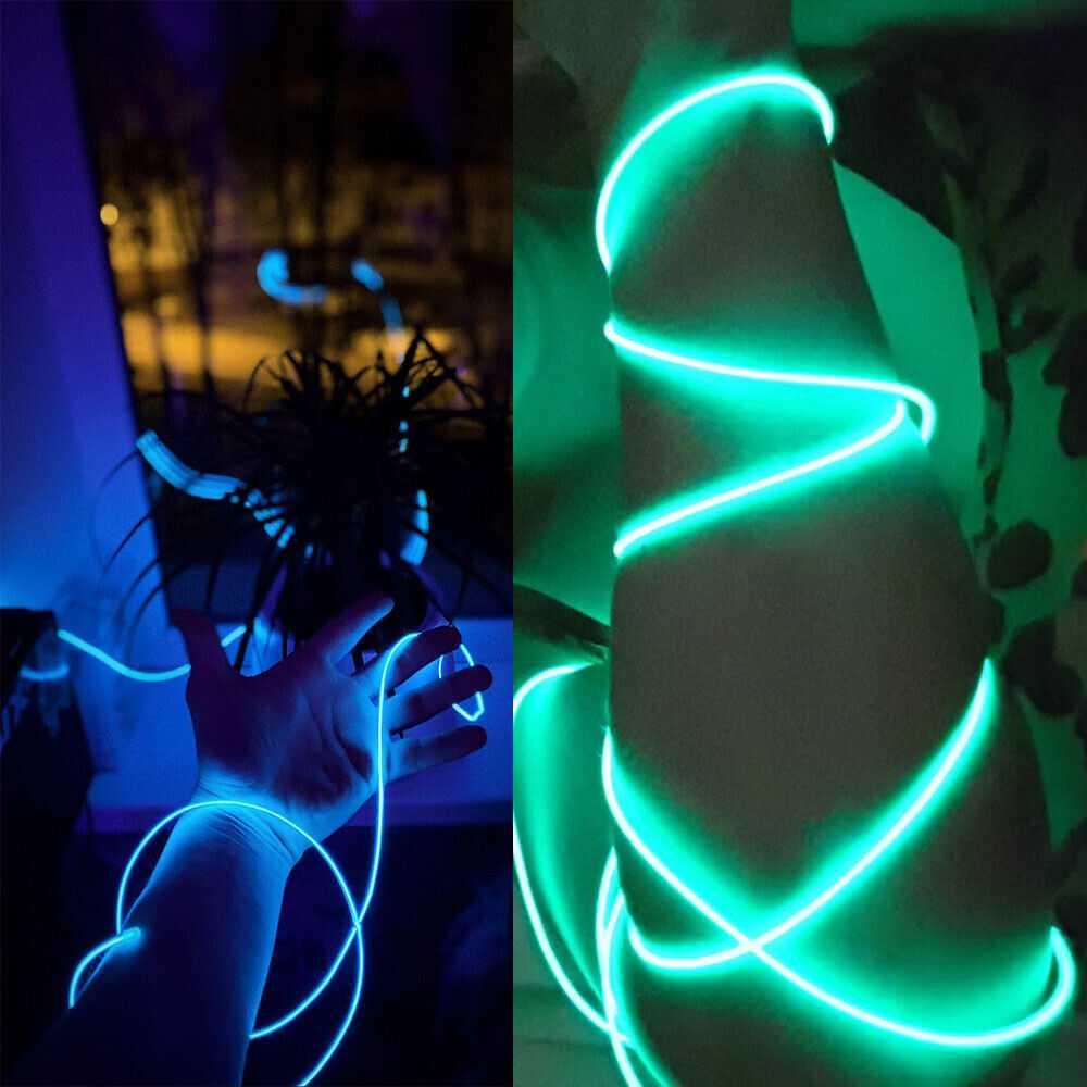 Lampu Hias Neon Car Interior EL Light DIY DC 12V 3M BURNHILDA