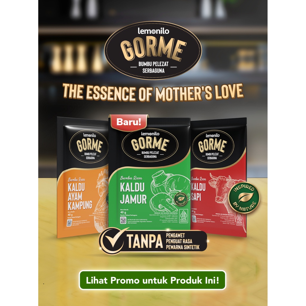 

Gorme Lemonilo Bumbu Pelezat Serbaguna 40 Gr