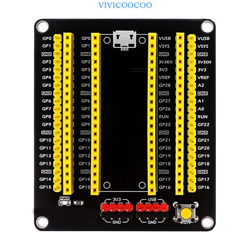 Vivi GPIO Breakout Board Kit Untuk Raspberry Pi Pico Raspberry Pi GPIO Expansion Board Modul Breakout Untuk Raspberry Pi Pi