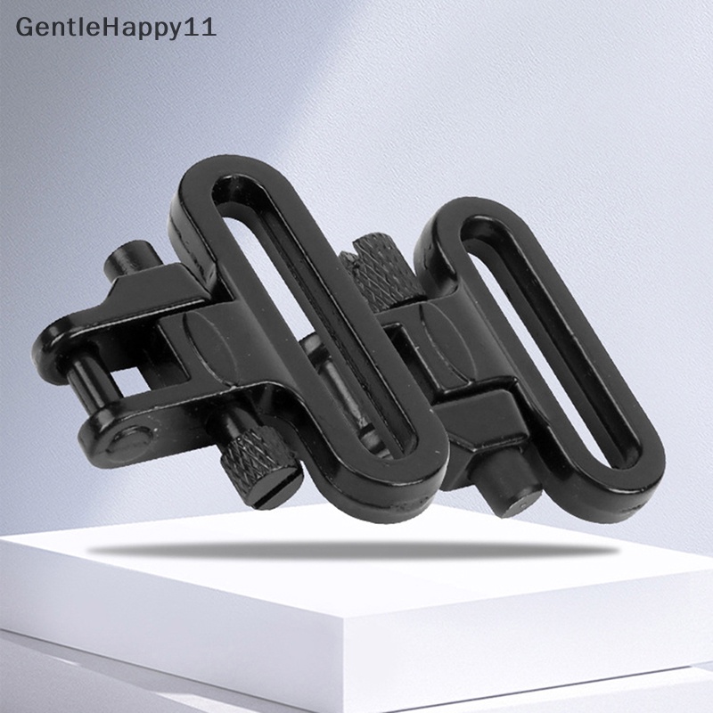 Gentlehappy 1PCS Tactical Rifle Sling Swivels Mount Adapter Lampiran Klip Heavy Duty 300lb Quick Detach Outdoor Hung Gun Aksesoris id