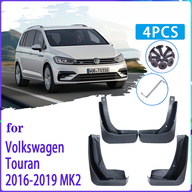 4pcs Mobil MudFlaps Untuk Volkswagen VW Touran 2016 2017 2018 2019 MK2 Mudguard Splash Guards Fender Aksesoris Mobil