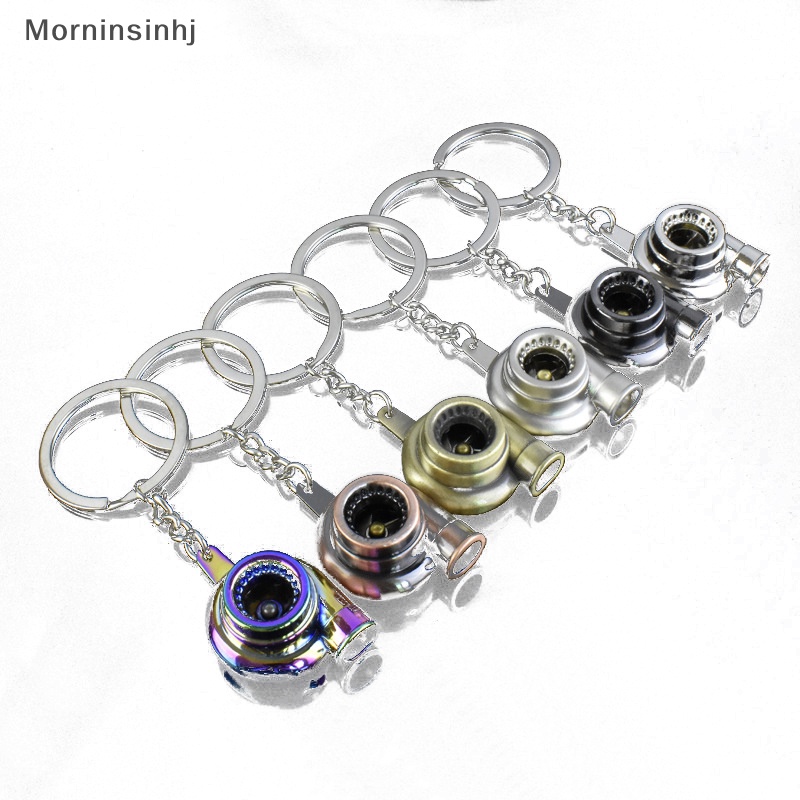 Mornin Turbocharger Gantungan Kunci Tuas Manual Mobil Metal Keychain Turbo Gear Pendant id