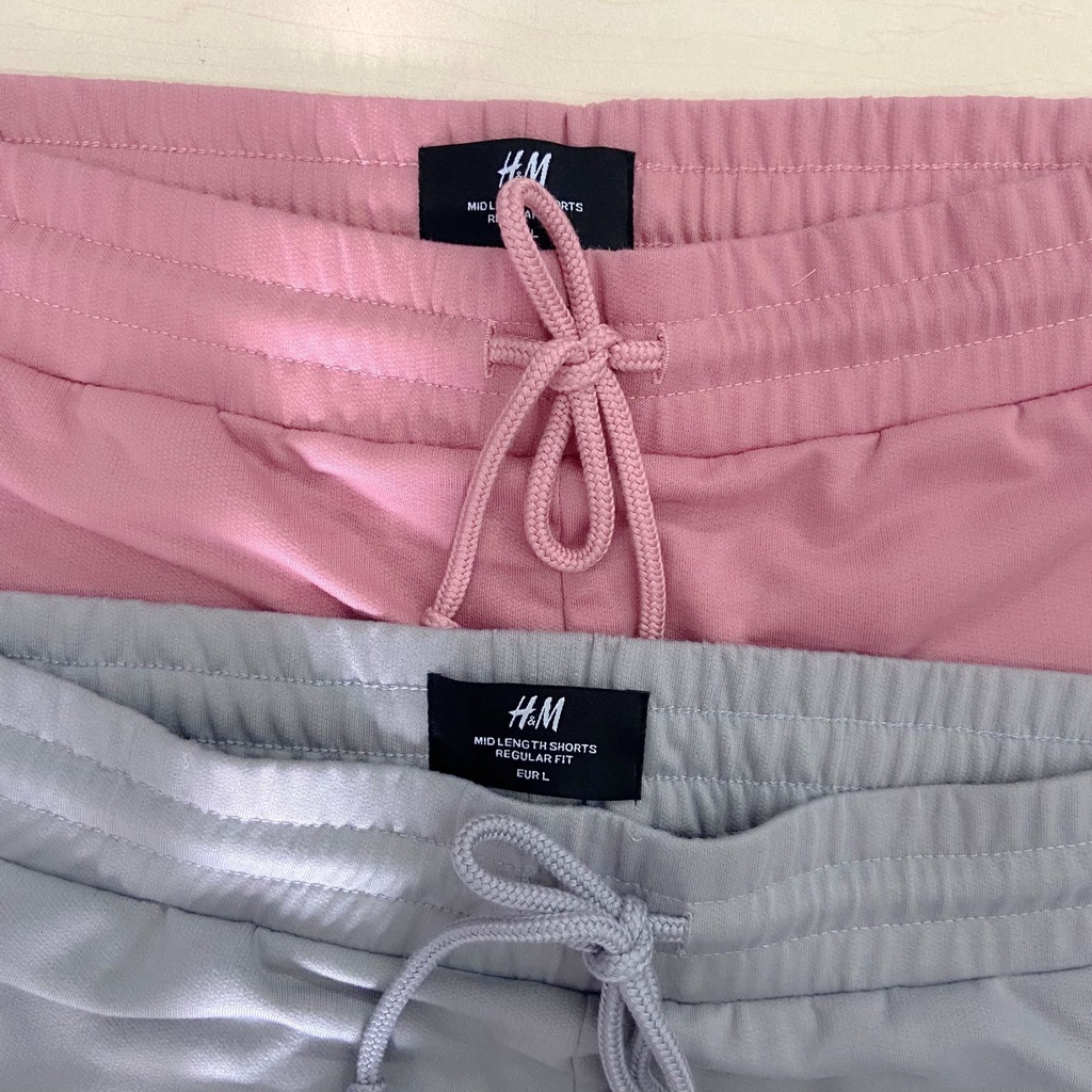 Celana Pendek Polos H&amp;M Sweatshort Pants Baby Terry Katun