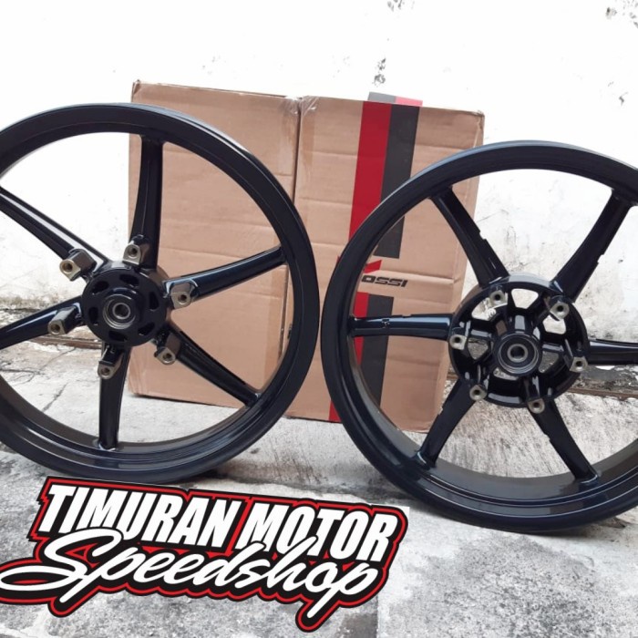 READY VELG V ROSSI SANCA NINJA RR HITAM 250 350 R17 ORIGINAL