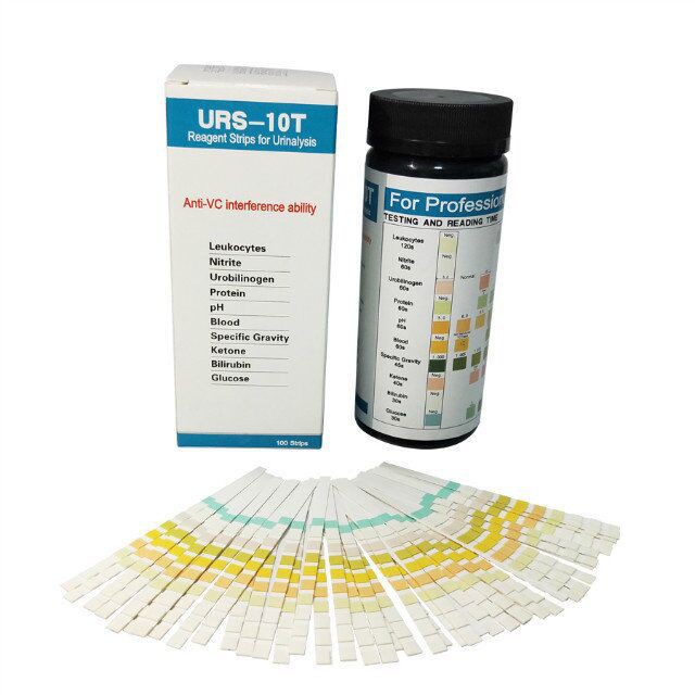 (COD) URINALYSIS REAGENT STRIP 10 PARAMETER 100 STRIP TEST URINE VERIFY