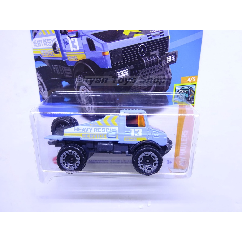 Hot Wheels Mercedes Benz Unimog 1300SL Biru