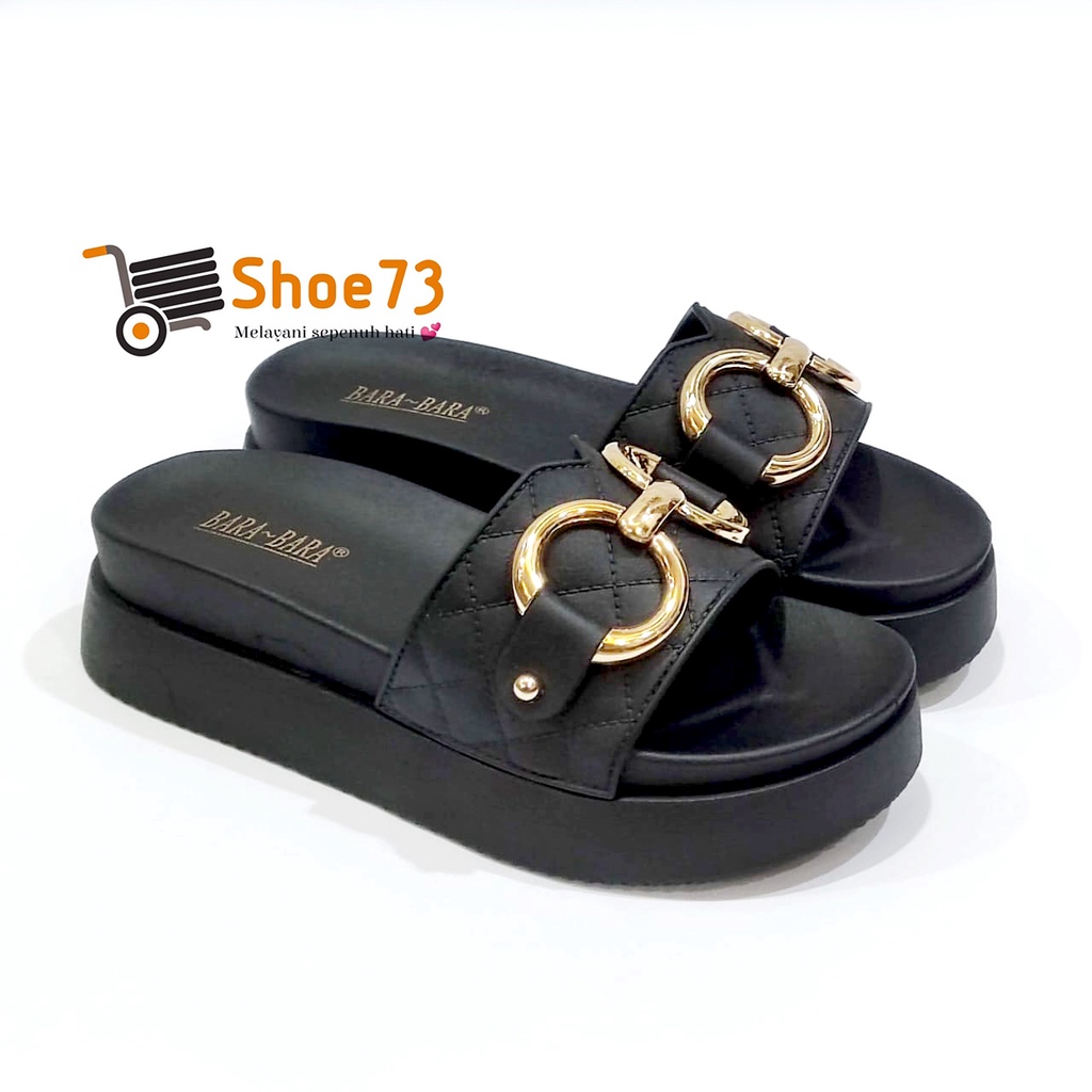 BARA-BARA 219 V-3 SIZE 36-40 ORIGINAL | Sandal Wedges Selop Jelly Pita Wanita | Sendal Kokop Impor