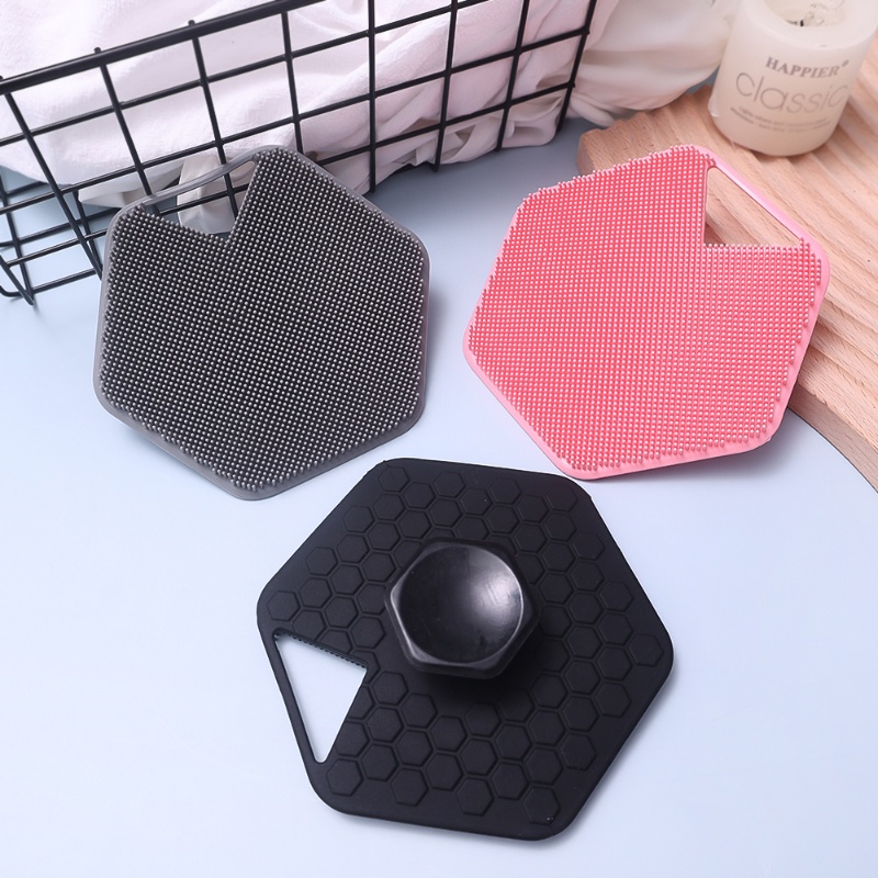 Sikat Mandi Silikon Portable/Sikat Mandi Lembut Exfoliates Alat Mandi/ Sikat Scrubber Tubuh Aksesoris Kamar Mandi