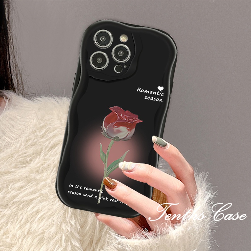 Kompatibel Untuk IPhone14 13 12 11 Pro Max8 7 6 6s Plus X Xr Xs Max SE 2020 Casing Ponsel Vintage Rose Dengan Aksesoris