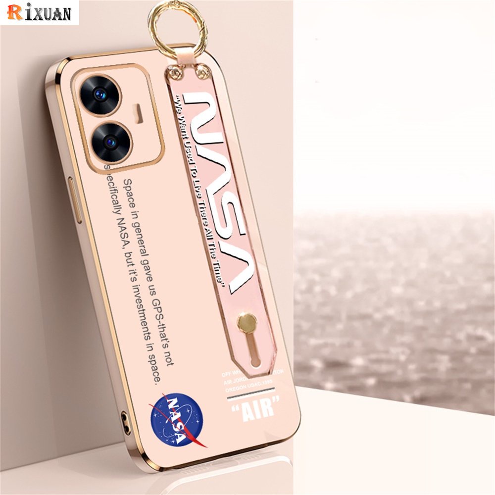 Casing NASA Huawei Y6P 2020y7a Y9S Y7 Pro Y9 Prime 2019 Nova 5T 8i 7i 7SE Nova 3i Tempat Gelang Motif Simple Mewah Plating Silicone Shockproof Case RIXUAN