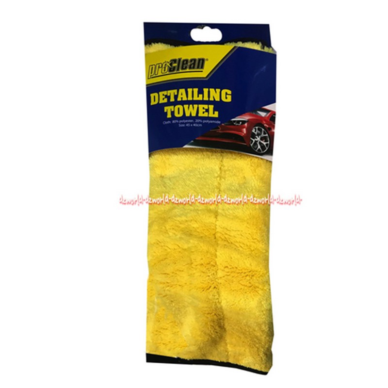 Proclean Detailing Towel Kain Lap Microfiber Kualitas Terbaik Cocok Mengelap Hasil Polishing Mobil Kain Lap Lembut Halus Pro Clean Mikro Fiber