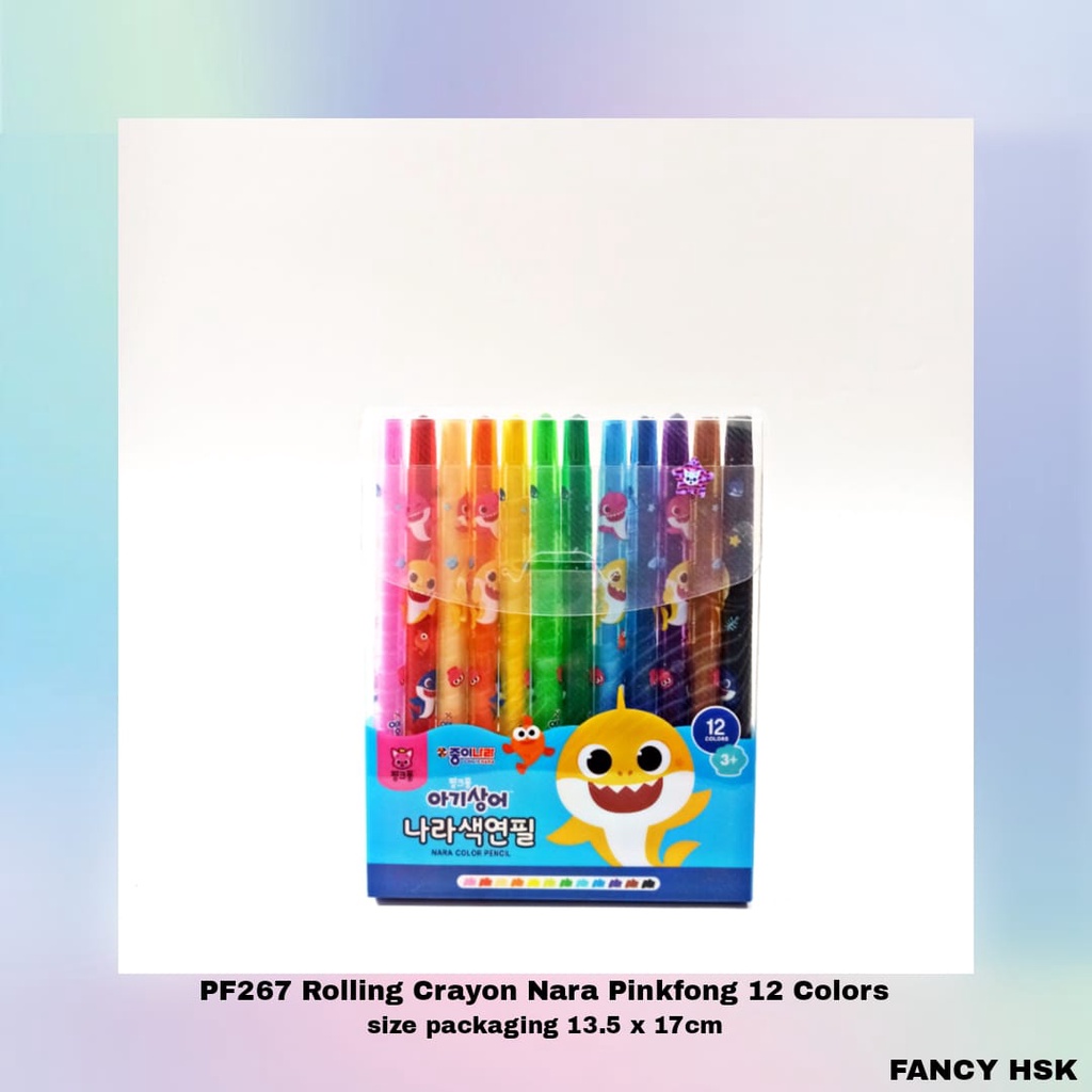 

ROLLING CRAYON NARA PINKFONG 12 COLORS PF267