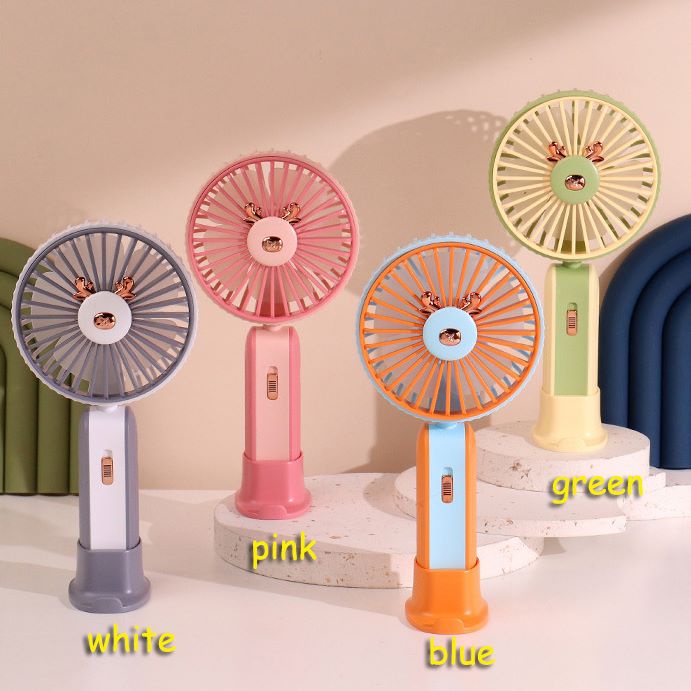 Kipas Angin  DD5612 Warna Warni Lucu Mini Genggam Rechargeable USB / Kipas Angin Mini Cute Karakter Free bublewrap - DD5612
