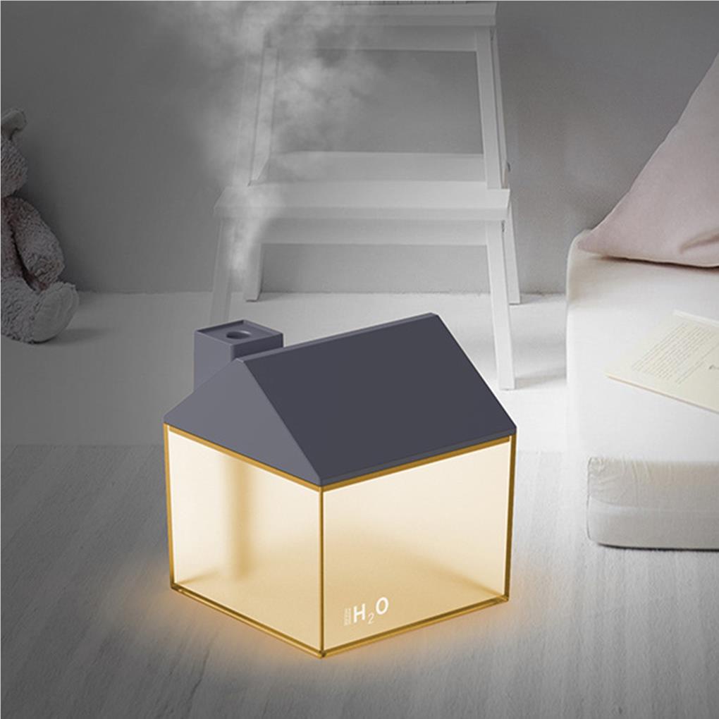 Humidifier Mini Colorful Night Light Humidifier 250Ml USB Charge Kreatif Litter Bentuk Rumah Humidifier Untuk Mobil Kantor