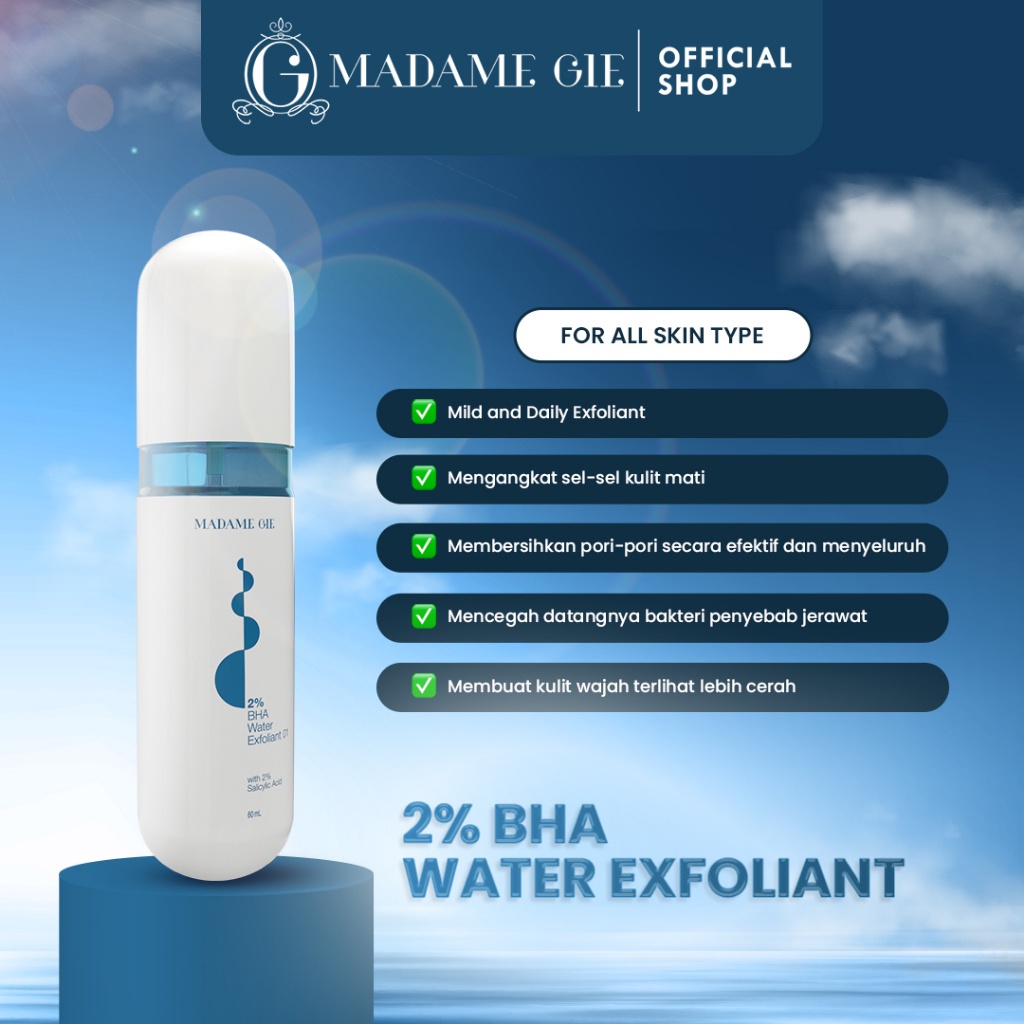 ✨LACIKOSME✨ MADAME GIE 2% BHA WATER EXFOLIANT - PEMBERSIH WAJAH 2 % SALICYLIC ACID