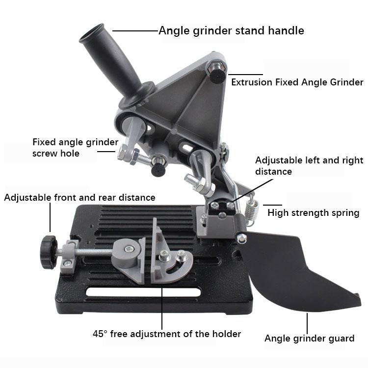 Stand Sliding Gerinda Wide Cutting Grinder Stand Holder Miter Dudukan Mesin Gerinda Terbaru 125mm