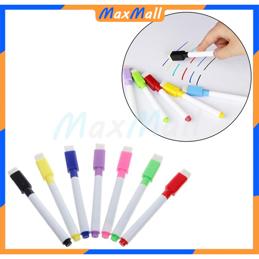 

Spidol Papan Tulis 2 IN 1 White Board Dengan Penghapus Sepidol Kecil Mini Warna Warni Wipe And Clean Whiteboard Marker
