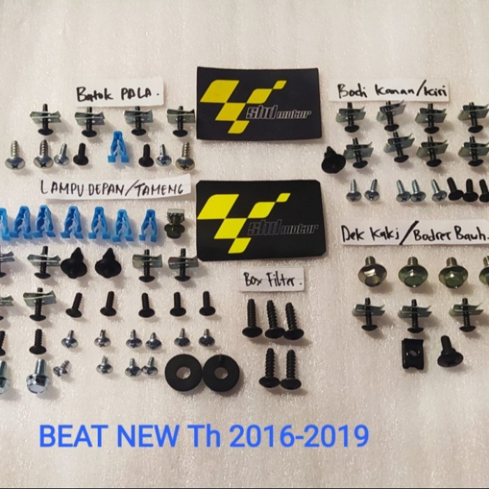 Baud Full Set Full Body Bodi Honda Beat New 2016-2019