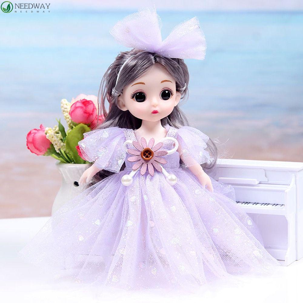 NEEDWAY Needway Molly Boneka Anak Perempuan Mini 17 cm Model Boneka Princess Articulated Doll Princess Dolls Mainan Set