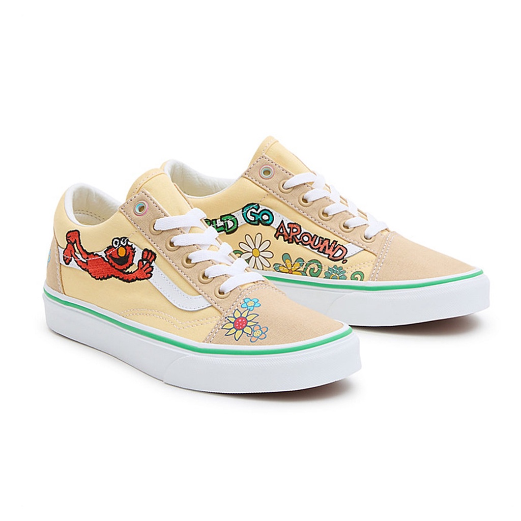 SEPATU VANS OFF THE WALL | OLD SKOOL SESAME STREET NATURAL