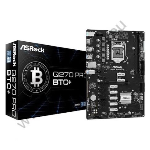 367COMP MOTHERBOARD ASROCK Q270 PRO BTC+ GEN 6/7