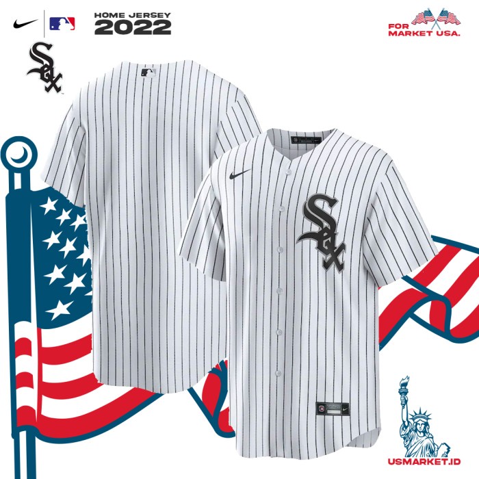 Kaos Jersey Nike Baseball MLB Chicago White Sox Men Jersey Original - M
