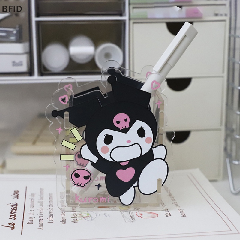 [BFID] Kawaii Pen Holder HelloKitty Kuromi My Melody Dalek Kartun Desktop Ornamen Kapasitas Besar Pena Netral Makeup Brush Organizer [ID]