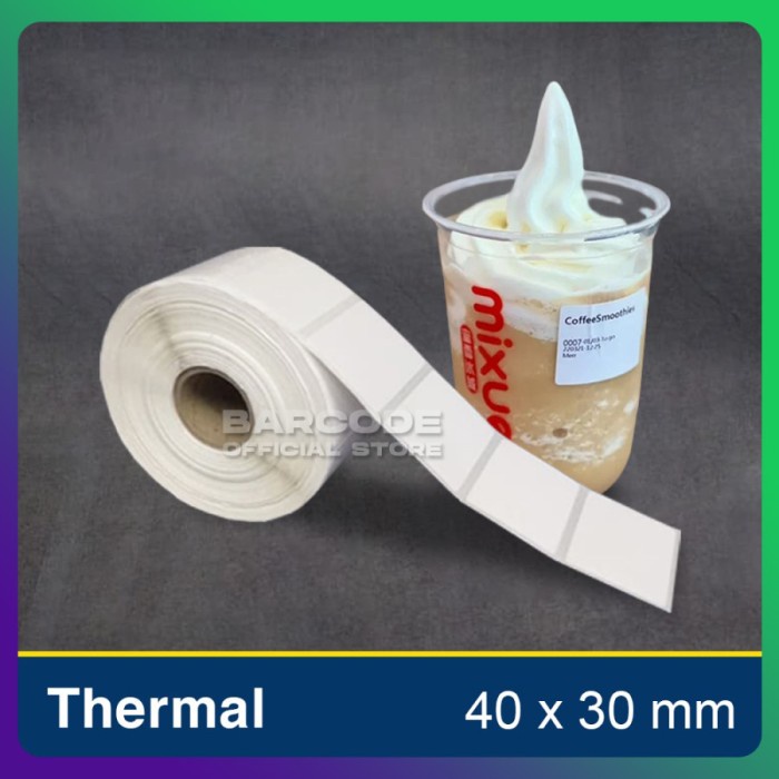 

Label Mixue Thermal 40 x 30 Stiker 40x30 mm 1 Line PST79