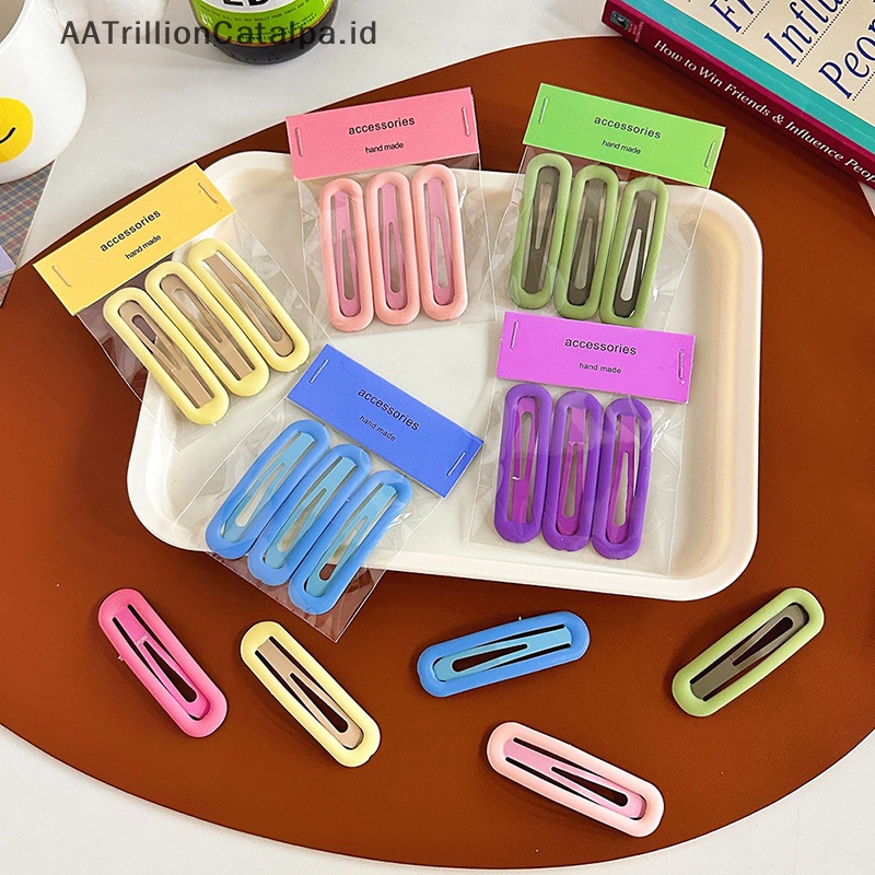 [cuci Gudang]ramansetatalpa 3pcs/lot erkapweet ̽airpins ̽ids ̽arrettes ̽opria ̽air alfinlip alfinakeup alfinools ashion alfineometric erkapirl 's erkapeadwear erkapair ccessorie naufal