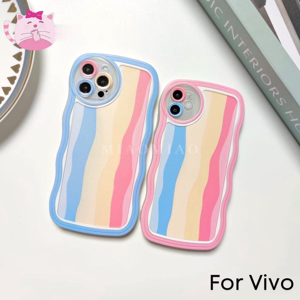 SOFTCASE CASE GELOMBANG BL-007 008 MOTIF PELANGI FOR VIVO