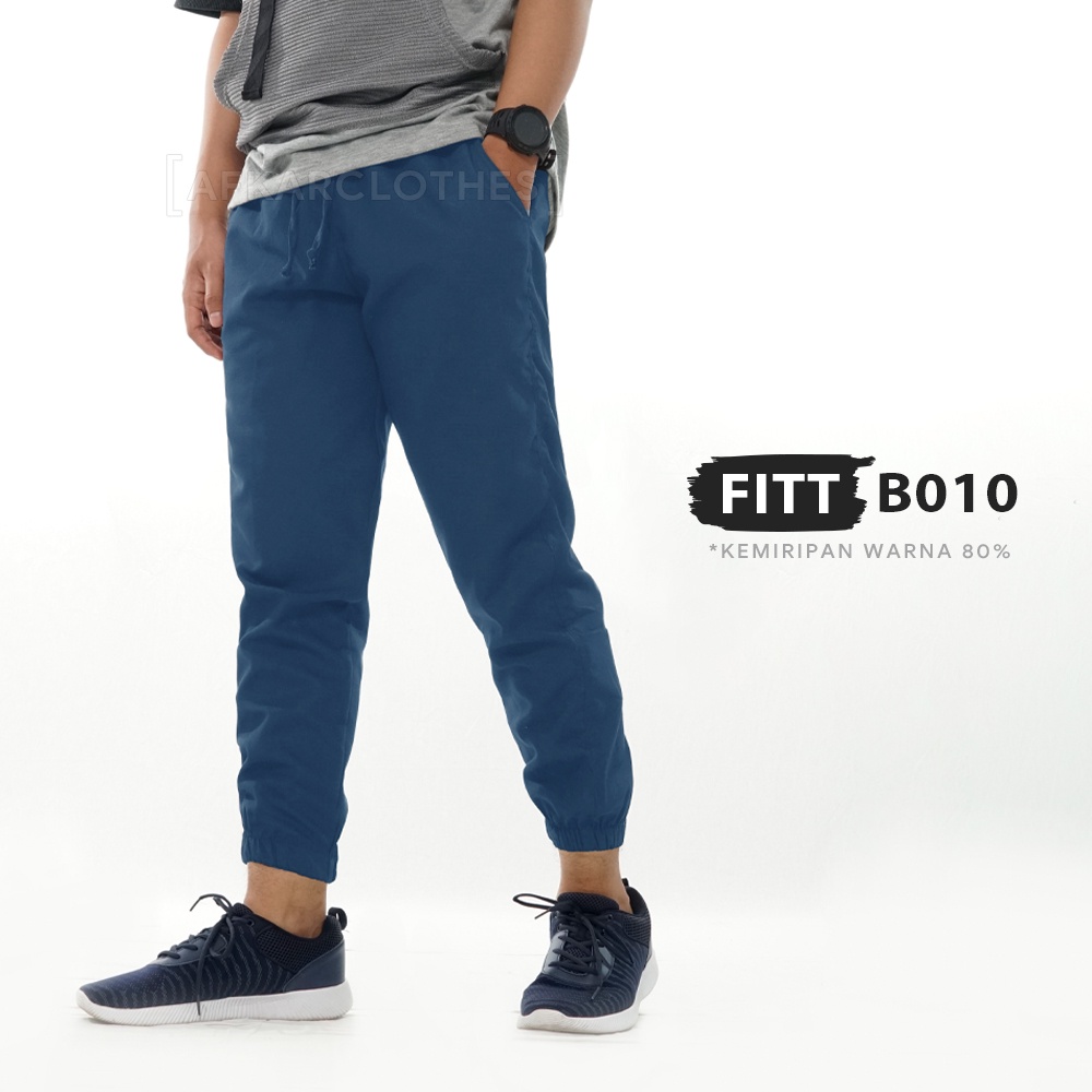 SALE Celana Joger Pria FITT Biru AFKAR Jogger Pants