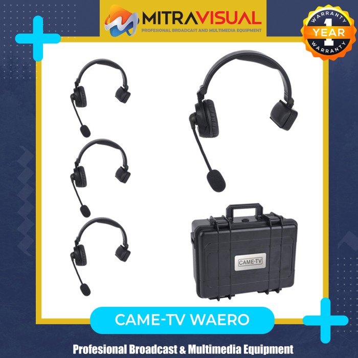 CAMETV Waero Full Duplex Wireless Intercom Hardcase 4 Channel