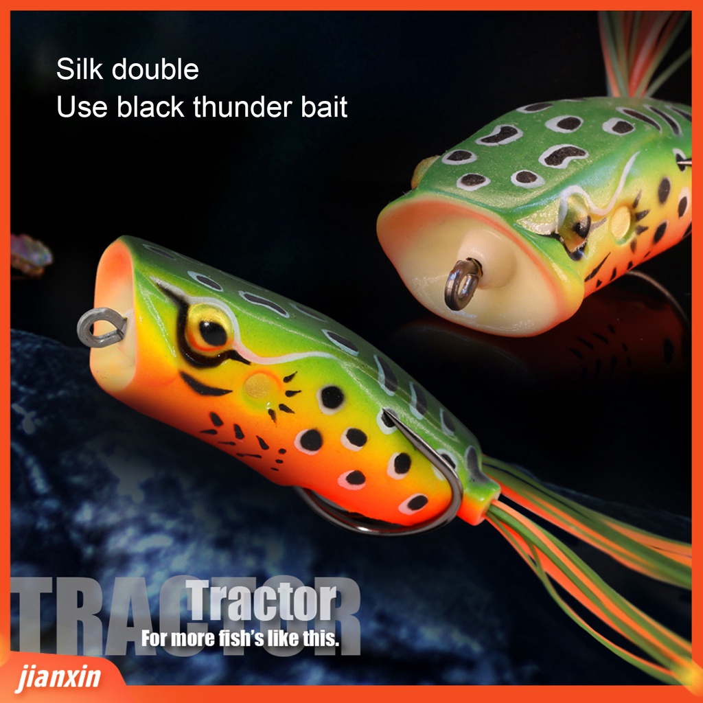 (In Stock) 60mm /16g Umpan Pancing Penampilan Realistis Kait Tajam Mulut Besar Snakehead Frog Wobbler Topwater Umpan Buatan Peralatan Memancing