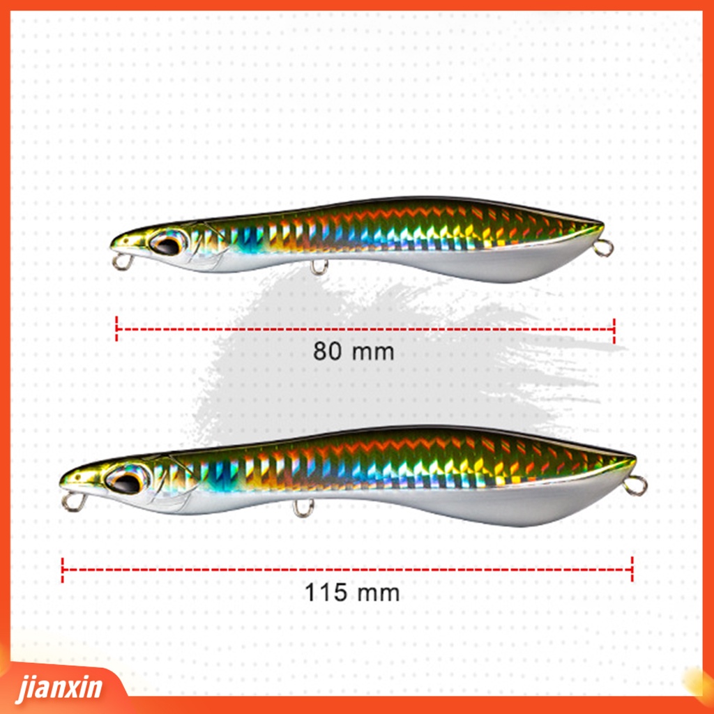 (In Stock) Umpan Pancing Realistis Tajam Kait 3D Mata Pensil Popper Decoy Tenggelam Mengambang Buatan Umpan Keras Fishing Tackle Untuk Outdoor