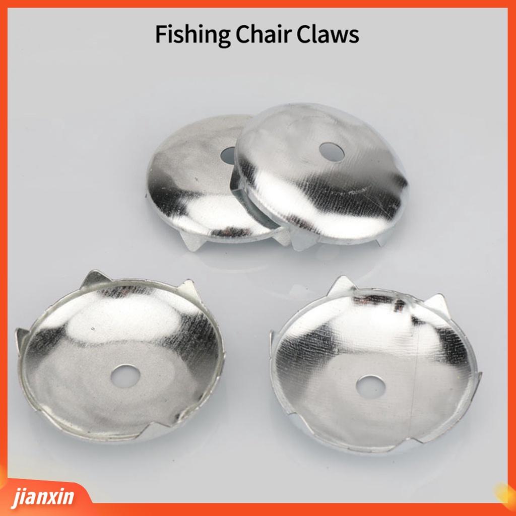 (In Stock) 1set 8cm Cakar Kursi Pancing Kuat Bantalan Beban Tahan Korosi Tahan Benturan Metal Fishing Chair Ground Claw Set Untuk Outdoor