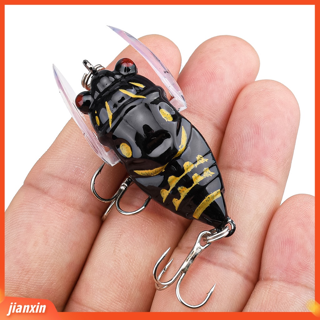 (In Stock) 4cm 6.4g Umpan Pancing Bionic Menarik Ringan Serangga Atas Air Engkol Umpan Umpan Palsu Untuk Angling