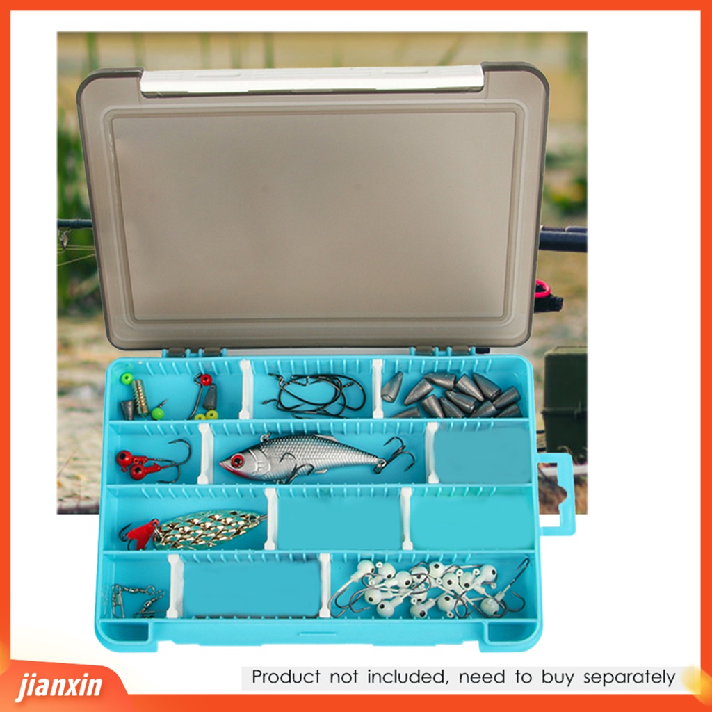 (In Stock) Fishing Tackle Box Anti Gores Tutup Transparan Nyaman Single Layer Insert Bait Box Untuk Outdoor