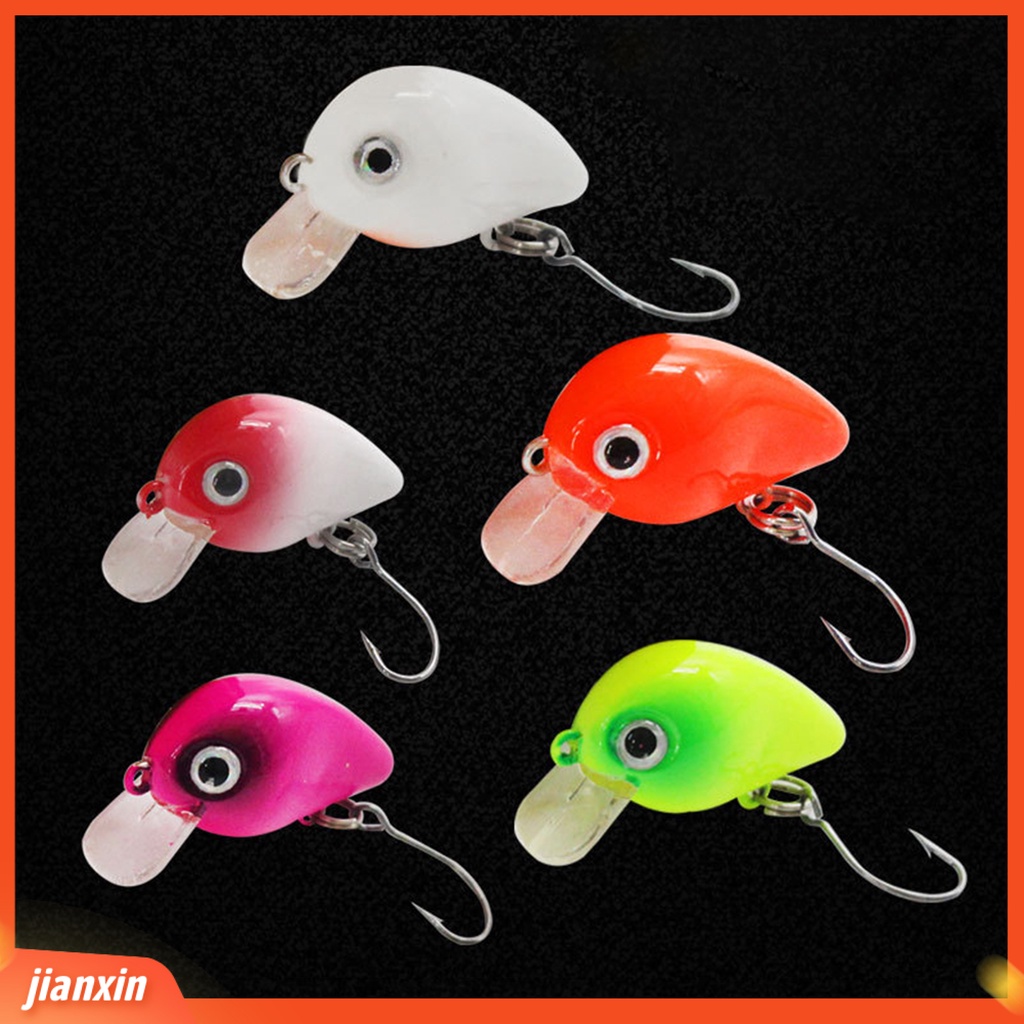 (In Stock) Umpan Pancing Ikan Kecil Palsu Wobbler Bait Tackle Dengan Single /Treble Hook Untuk Ikan Gurame