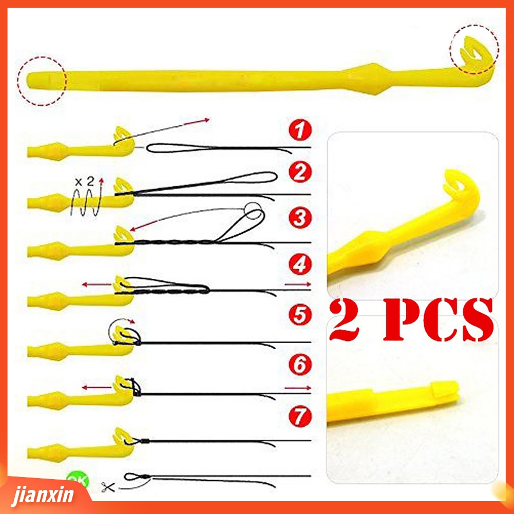(In Stock) 2Pcs Kail Pancing Loop Remover Disgorger Alat Simpul Cepat Mengikat Garis Tingkat Kit