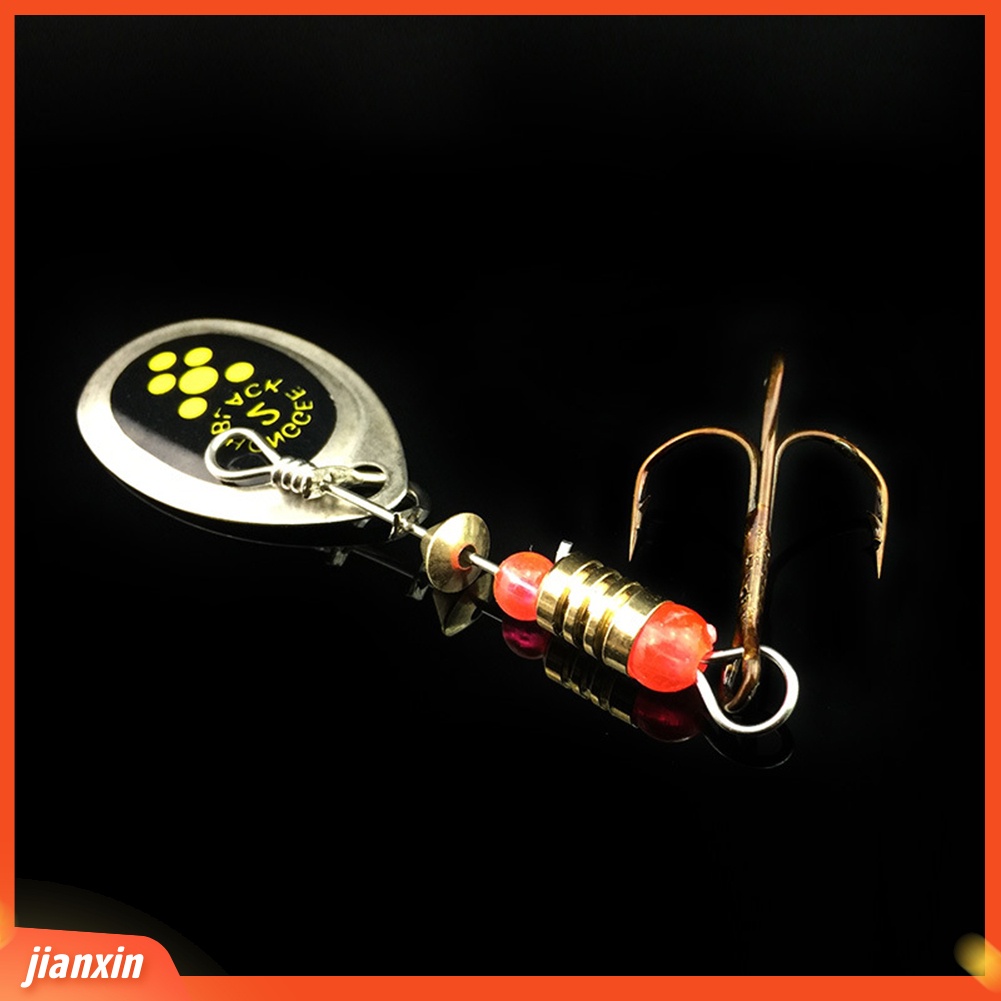 (In Stock) 3Pcs 6cm 2.5g Metal Carp Fishing Lure Getaran Umpan Spinner Sendok Dengan Kait