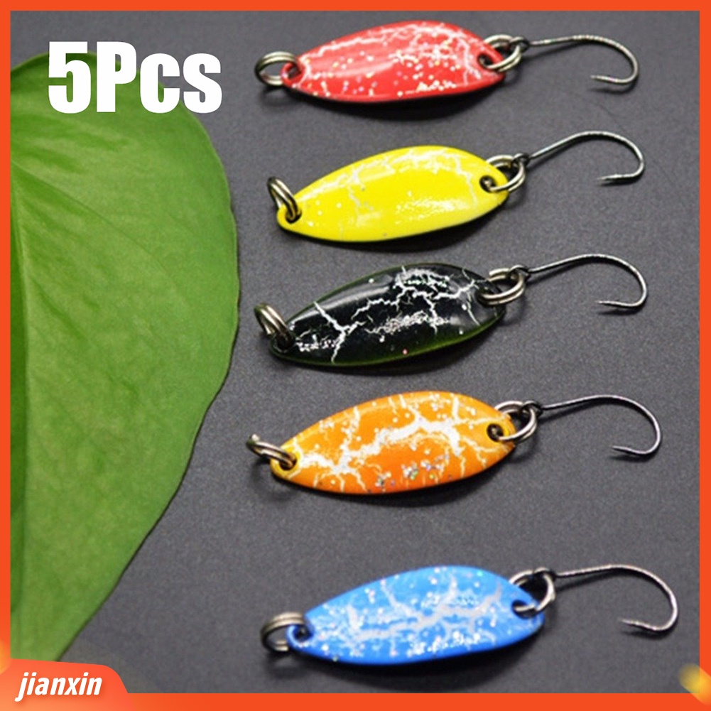 (In Stock) 5Pcs 3.2cm 3g Logam Mini Memancing Buatan Manusia Hidup Umpan Wobbler Ikan Renang Umpan