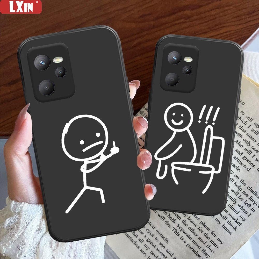 Realme C53 C55 C35 C21Y C25Y C33 C31 C30 C21 Realme 10 C11 C25 C15 C12 C3 C2 Realme 8i 8 pro 5 5i 6i C17 Matchman Minimalis Silikon Lembut Case Cover