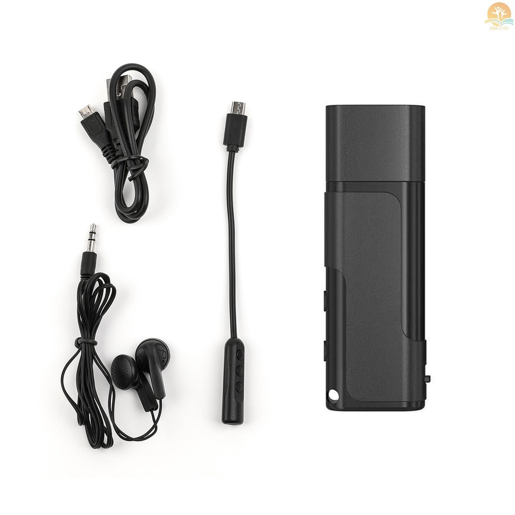 In Stock Perekam Suara Digital U-disk Flash Driver Suara Audio Dictaphone Aktif Perangkat Rekaman Kartu Penyimpanan 8G Profesional Dengan USB &amp; Antarmuka USB Mikro Untuk Kelas Kuliah