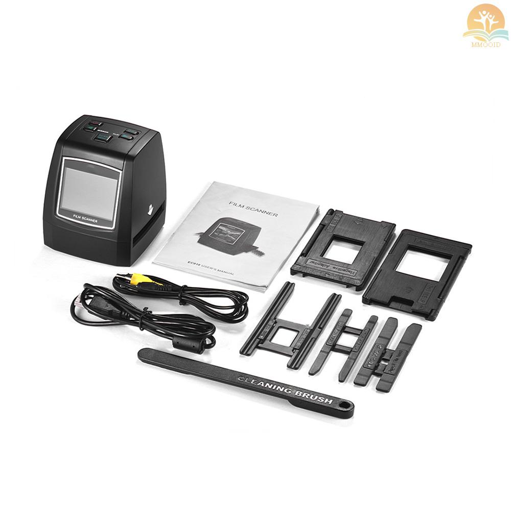 In Stock High-Resolution 14MP /22MP Film Scanner Perubah 35mm 135mm 126mm 110mm 8mm Color Monochrome Slide Film Negatif Menjadi Gambar Digital Dengan LCD Build-in Editing 2.4&quot; Softwa