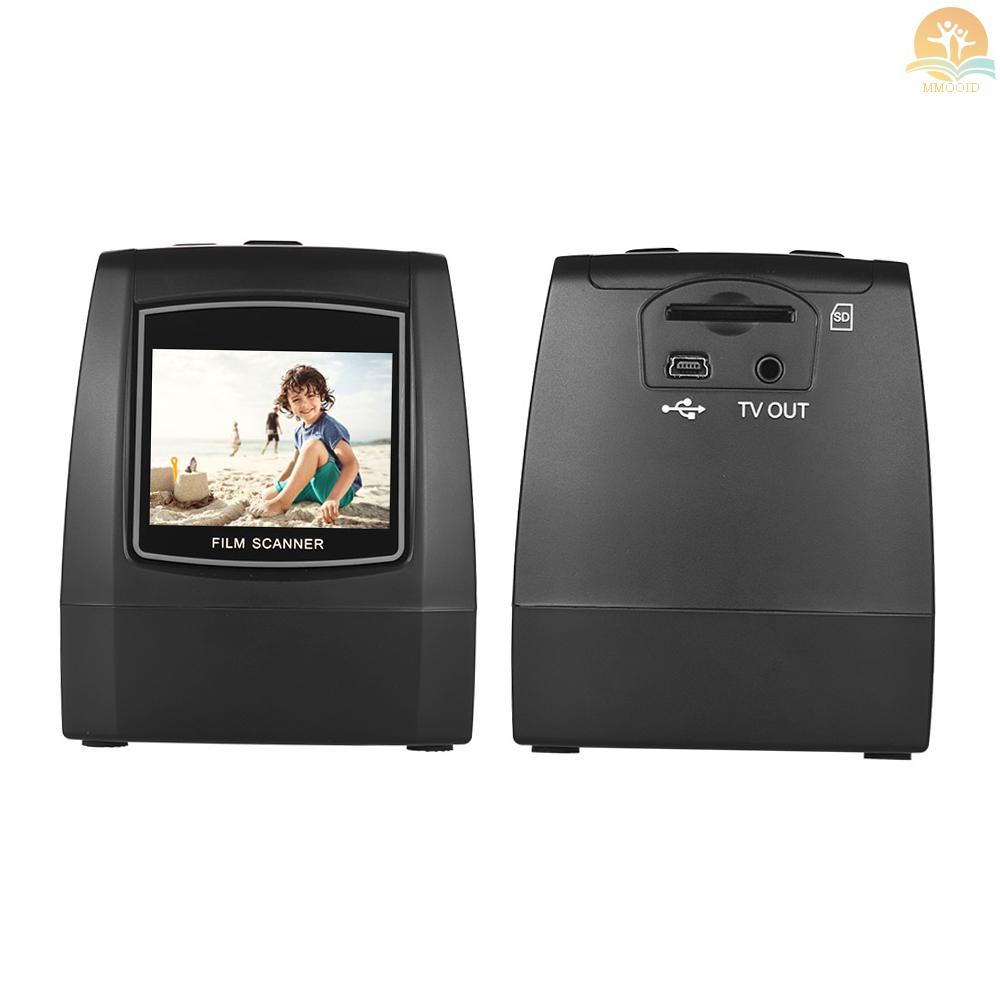 In Stock High-Resolution 14MP /22MP Film Scanner Perubah 35mm 135mm 126mm 110mm 8mm Color Monochrome Slide Film Negatif Menjadi Gambar Digital Dengan LCD Build-in Editing 2.4&quot; Softwa