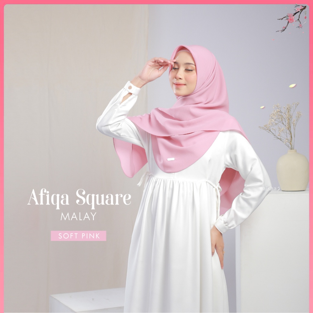 NAISHA OFFICIAL - Afiqa Square Malay | Hijab Malay Diamond
