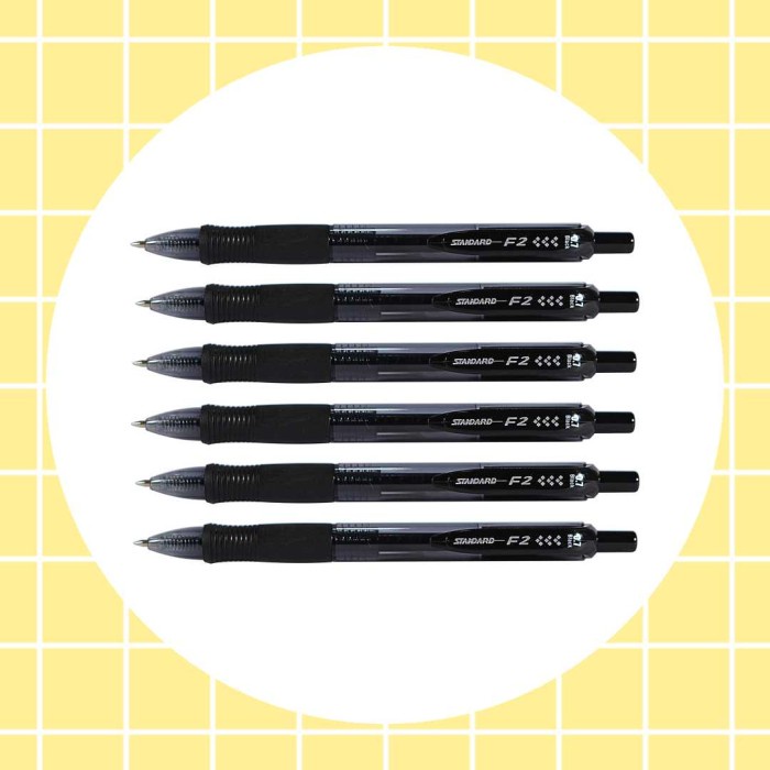 

STANDARD PEN F2 0.7 ISI 6 PCS - Hitam