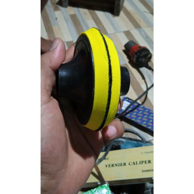 Tatakan amplas bulat velcro gerinda 4 inch 2 pcs